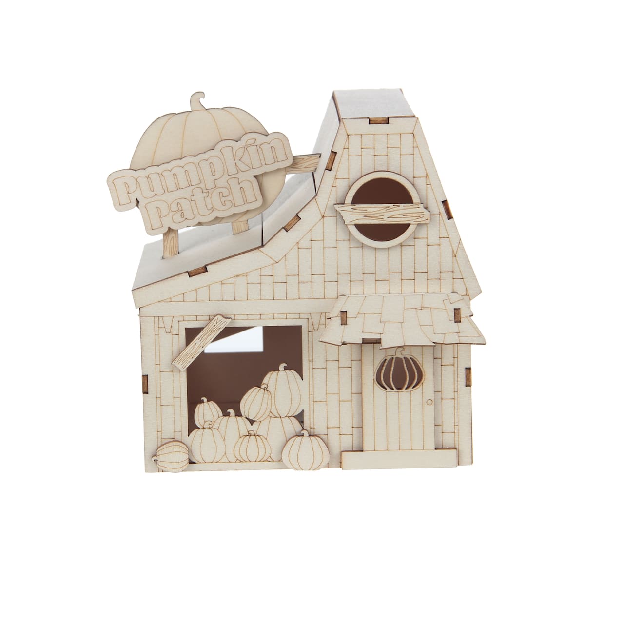 6" DIY Village Pumpkin Patch LED Wood Décor by Make Market®